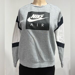 Nike Gray and Black Athletic Hoodie